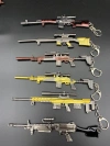 Factory direct sales of exquisite alloy 17cm PUBG battlefield 98K gun model keychain pendant and decorative item undefined